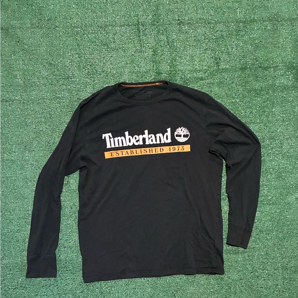 Timberland Black and Gold Long Sleeve Tee